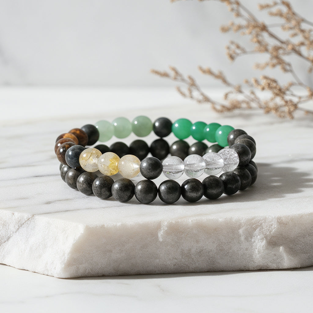 Dhan Yog Bracelet & Raw Pyrite Bracelet