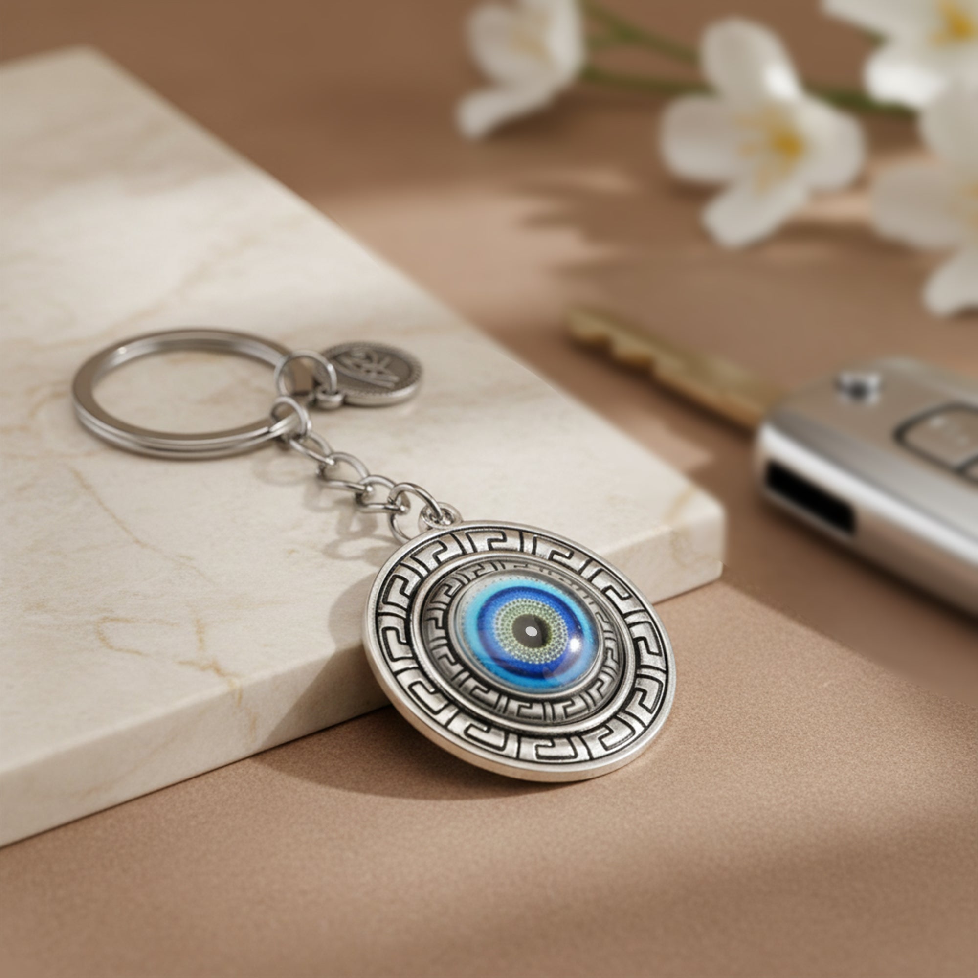 Evil Eye Keyring (Round)